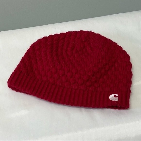 Carhartt knit winter stocking hat deep pink one size fits all - Picture 1 of 3